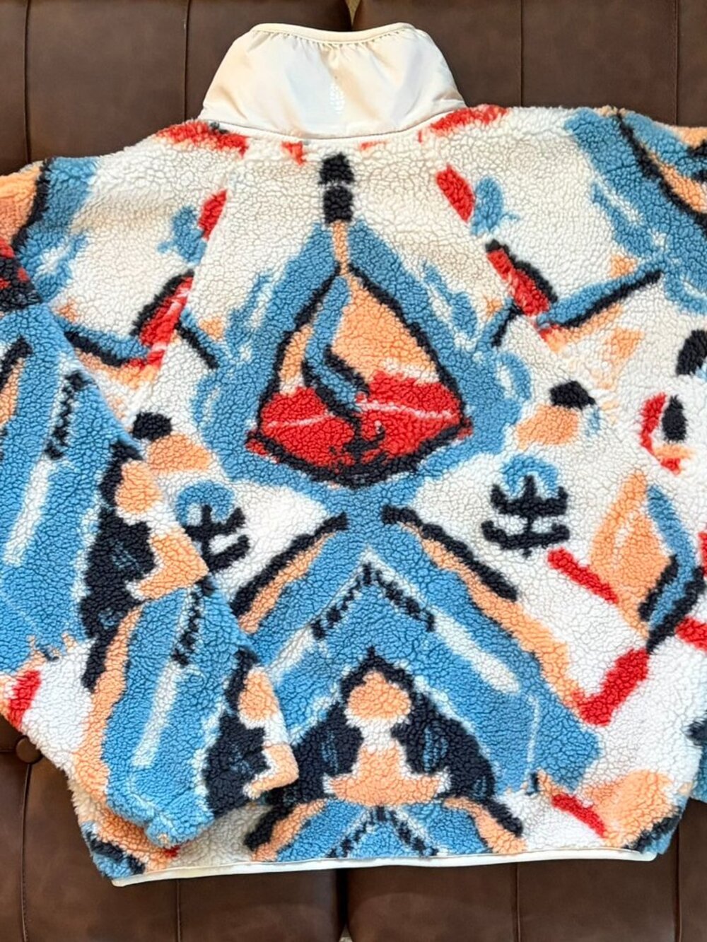 Free People Movement Rocky Ridge Printed Fleece Jacket - Size Medium • UPDATE!! - Picture 5 of 11